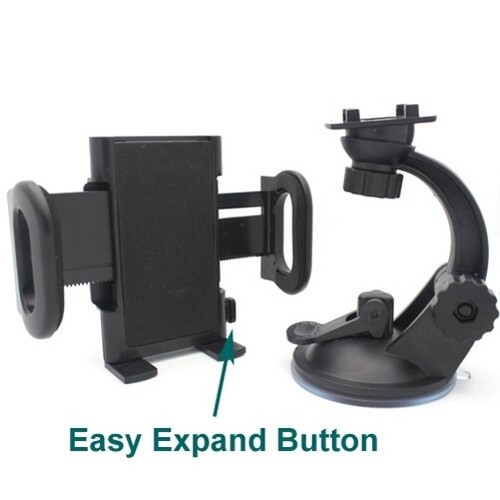 Car Mount Windshield Holder Glass Cradle Rotating Dock Suction for Cell Phones - 第 4/11 張圖片