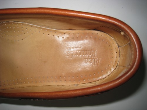 ALLEN EDMONDS USA WOODSTOCK TAN LEATHER TASSEL KILT LOAFER MEN SIZE US 9D $275 - Picture 4 of 8