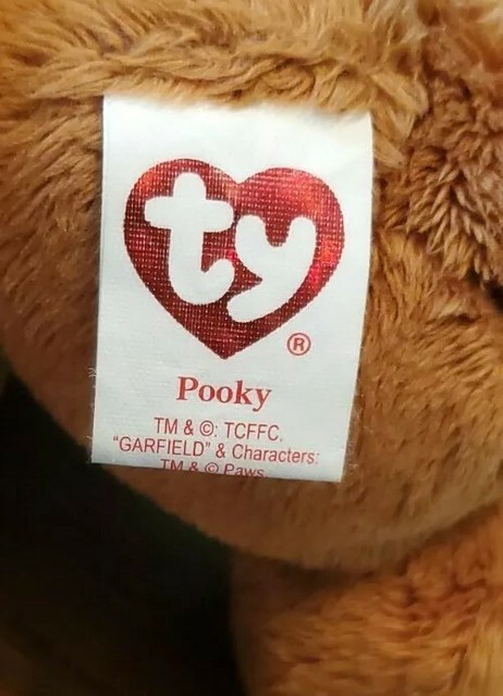 Ty Beanie Baby Pooky Garfield's Bear Garfield Movie 2004 Plush With Tag Bin 14 for sale online