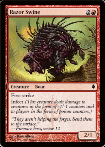 New Phyrexia - Razor Swine - Foil - Picture 1 of 1