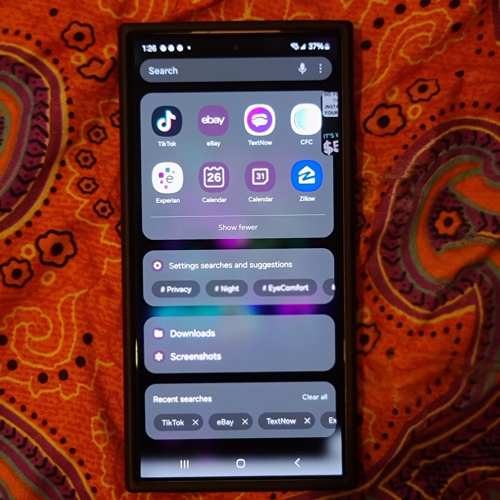 SAMSUNG GALAXY S24 ULTRA  256 GB  WITH  tiktok Installed Onl