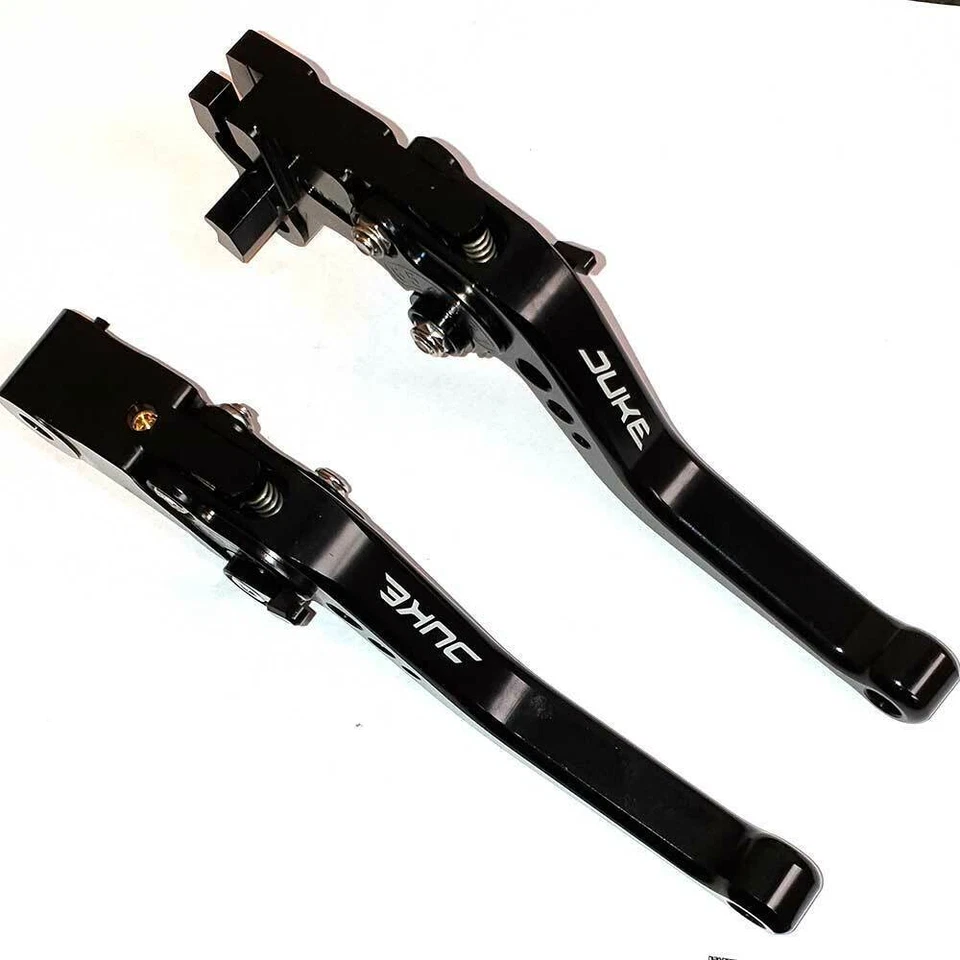 KTM 790 Duke 2018-2025 JUEGO DE PALANCA DE FRENO Y EMBRAGUE AJUSTABLE CORTO NEGRO Foto 3 de 4