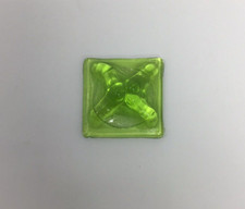 2  Pinchback Green Glass Jewels for stained glass