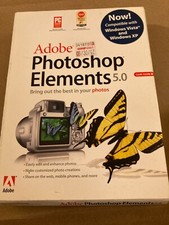 Adobe Photoshop Elements 5.0 Software - Photo Editor Win XP PC CD Genuine