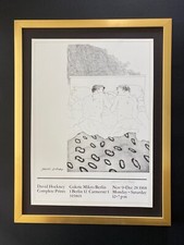 David Hockney | Vintage 1987 Signed Poster Print | Mounted and Framed