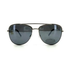 Nicole Miller Sunglasses NMS14 COL70 Aviator Blue Silver Frames 57-17-140 A3