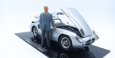 1:18 CMC Mercedes 300 SLR Coupe 1955 mit Figur M-246 by RACEFACE-MODELCARS
