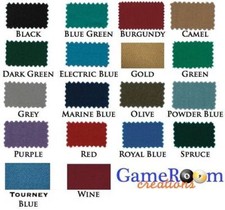 New Worsted Pool Table Cloth 9ft Table - Fast Billiard Felt w/ PRE-CUT RAILS