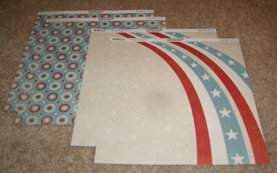 Bo Bunny Double-Sided Paper(4) ~ Firecracker ......Firecracker Celebration