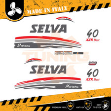 Decalcomania Adesivi Motore Fuoribordo Selva 40 cv - Murena XSR Best