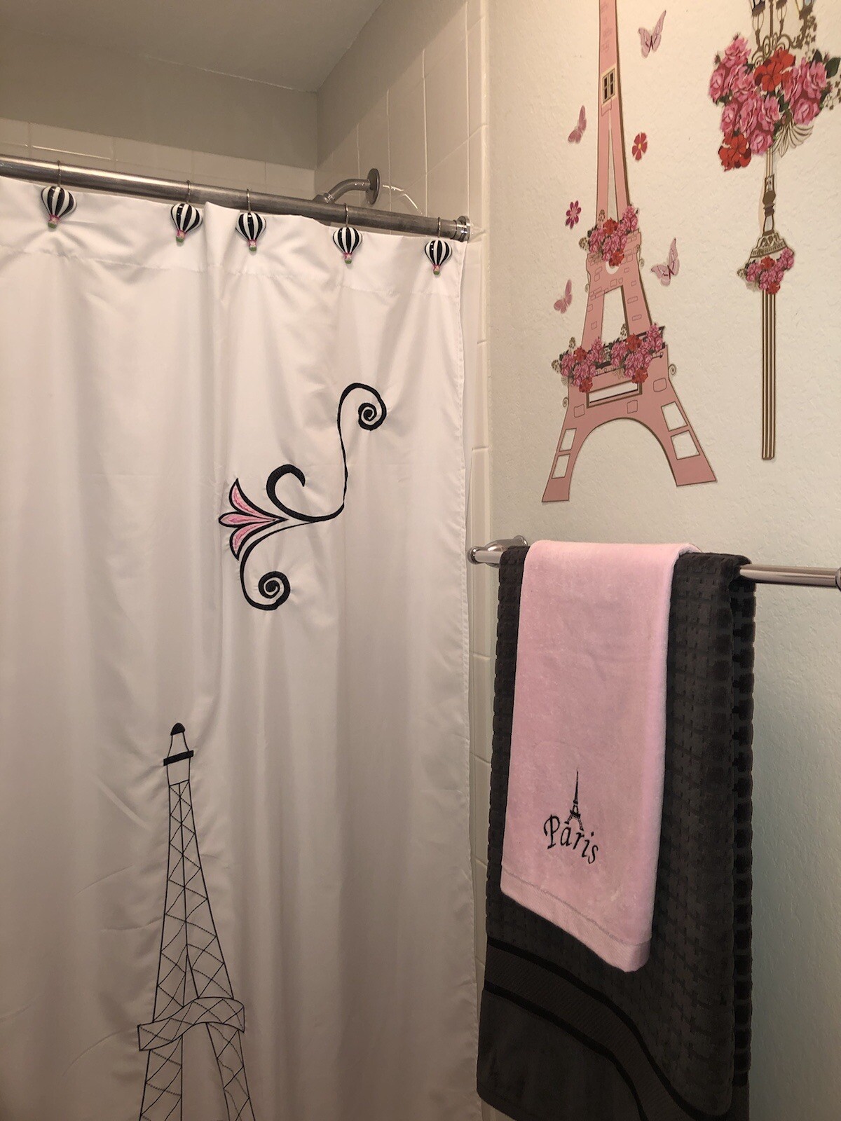 Sweet Jojo Designs paris bathroom curtain Set, 11 Pcs