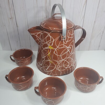 Coffee caddy ビンテージ ケトル Vintage Coffee Pot & Cup Set