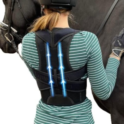 Back Support Corrector Brace Straight Posture Upper Adjustable Equestorian 4XL 
