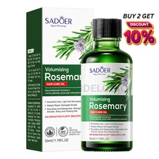 SADOER Rosemary Hair Oil Sulfate Free Deep Nourish Scalp Support Hair LOSS Care
