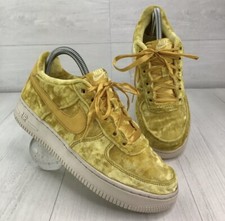 Nike Air Force 1 LV8 Big Kids Shoes Mineral Gold Velvet Size 6y 849345-700