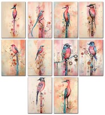 10 Assorted All Occasion Note Cards Blank Greeting Cards w/Envelopes Birds