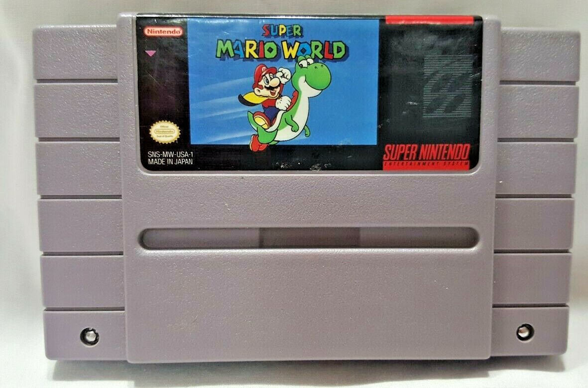 1991 Nintendo Super Mario world game SNS-006 | eBay