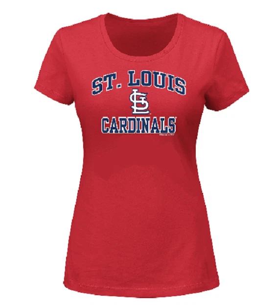 NEW MLB St Louis Cardinals Women's Plus Size Short-Sleeve Scoop Tee  Size 1X