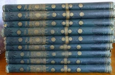 The Library Shakspeare 3 volumes in 9 books MacKenzie, Illus Cruikshank, 1890