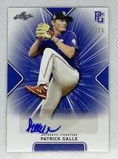 2021 LEAF PERFECT GAME AUTO PATRICK GALLE BLUE PAPER 2/15