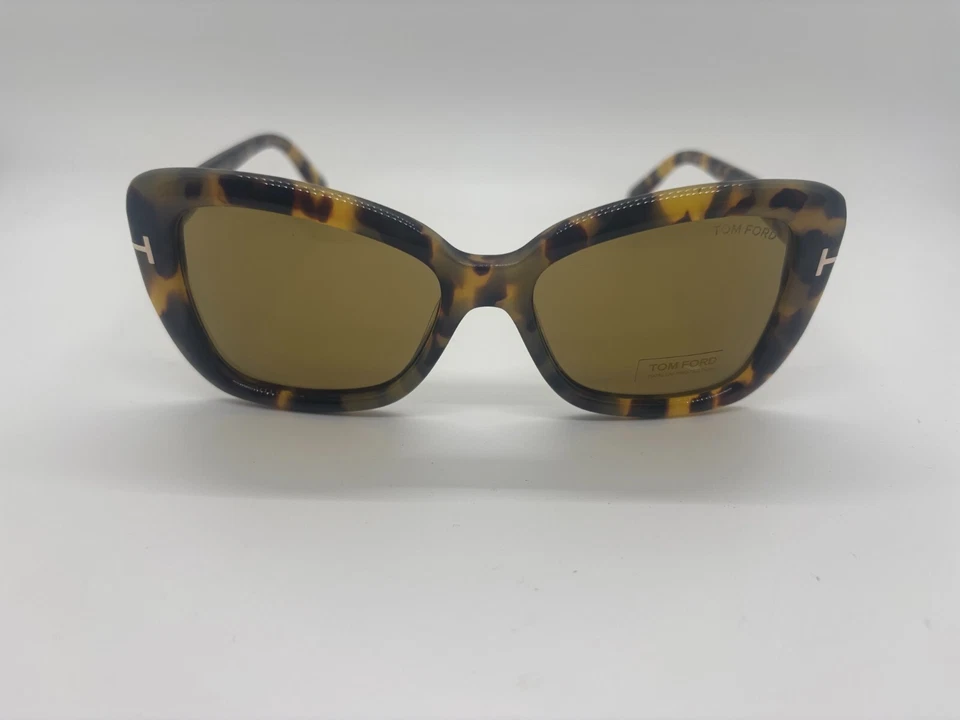 NUEVO TOM FORD TF1008 55J HABANA OJO DE GATO GAFAS DE SOL 55-17-140mm SIN ESTUCHE Foto 2 de 4