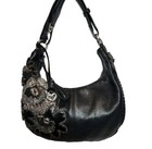 Brighton Fabiola 3D Applique Masterpiece Floral Embroidered Shoulder Handbag$450