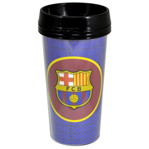 Barcelona FC Plastic Travel Mug Football Tea/Coffee Official Licensed New Design