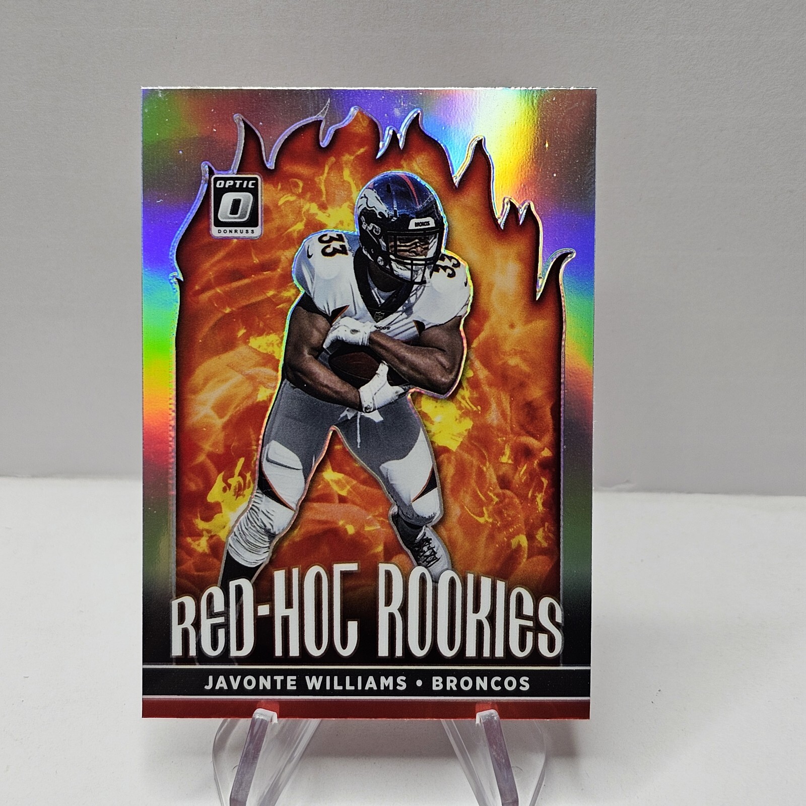 2021 Donruss Optic #RHR-8 Javonte Williams Red Hot Rookies HOLO