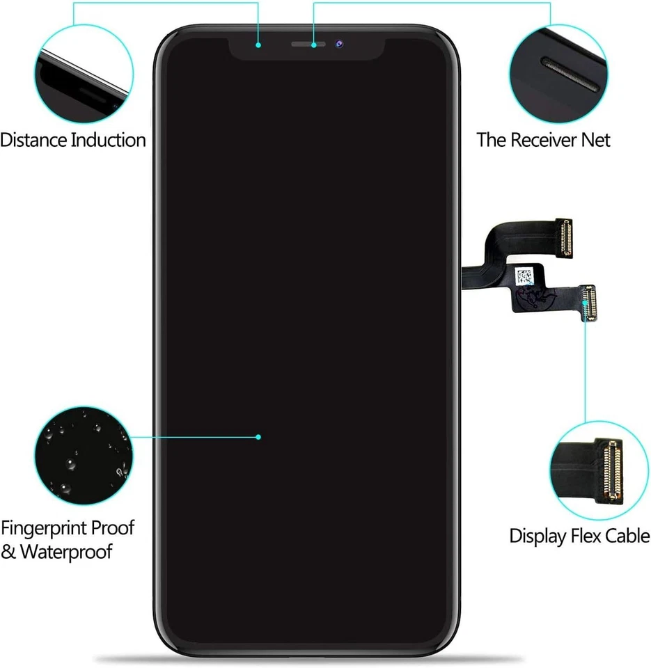 For Apple iPhone 11 12 13 Pro Mini X XR XS Max LCD Screen Replacement OLED Touch - Image 3 of 4