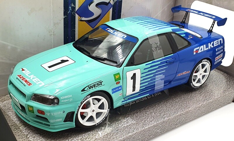 SOLIDO ソリド　Nissan Skyline GT-R (R34)1/18 NISSAN Skyline GT-R (R34) 1999 - SOLIDO 1/18 Diecast Model