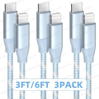Fast Charger Cable USB Data Cord For Apple iPhone 14 Pro Max 13 12 11 8 6 X XR