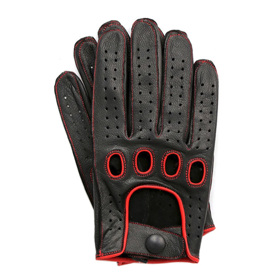 GUANTES DE CONDUCCIÓN DE CUERO GENUINO DE ALTA CALIDAD PARA HOMBRE SWIFT WEARS Foto 4 de 4