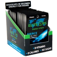 ELITE OPS ENERGY STRIPS / 60 STRIPS (Counter Unit) - FIERCE MINT