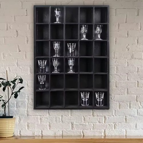 30 Slot Shot Glass Shooter Display Case