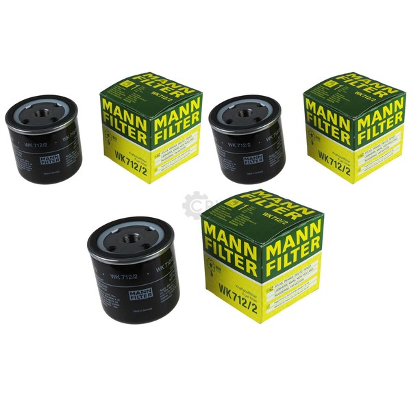 3X Original Mann-Filter Kraftstofffilter WK 712/2 Fuel Filter-image