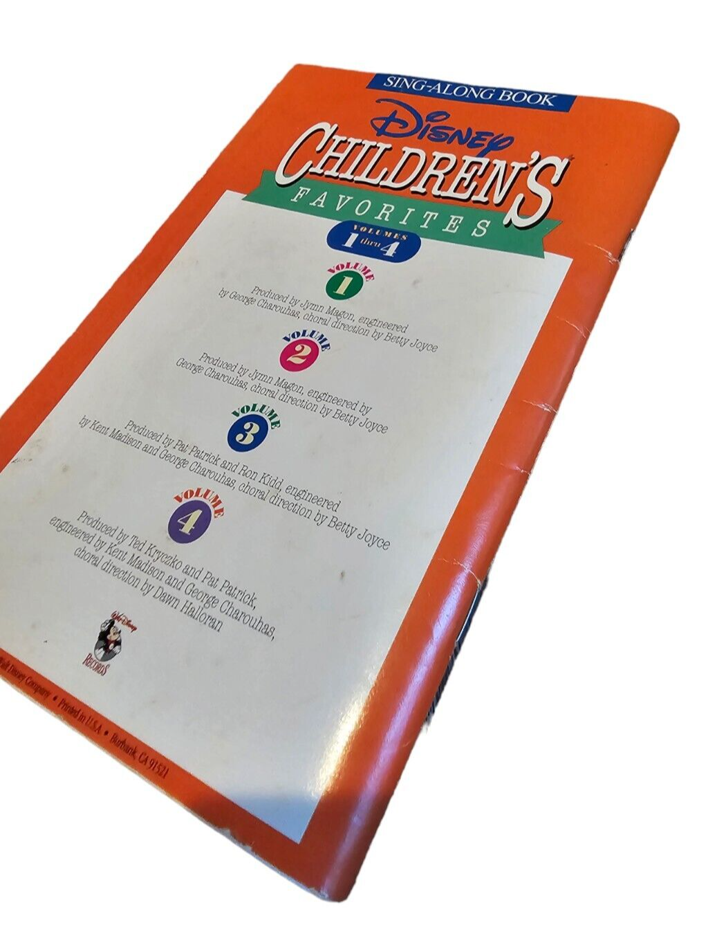 Disney Mickey Mouse Childrens Favorites Vol 14 Sing along Tapes Book