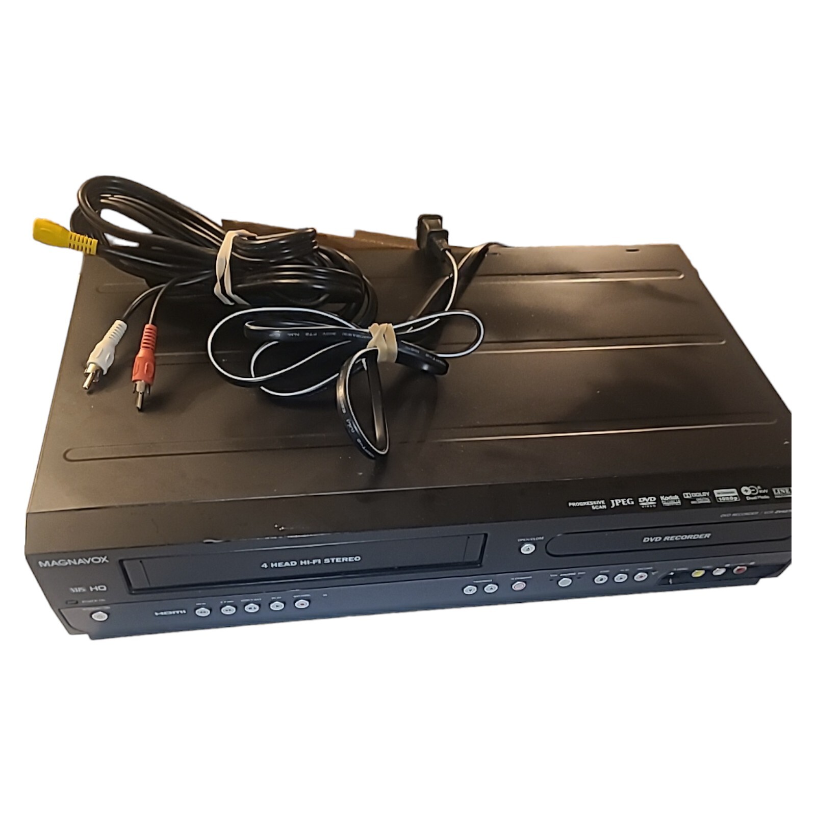 Magnavox ZV427MG9 A HDMI VCR/DVD Recorder Combo w/CablesNo Remote