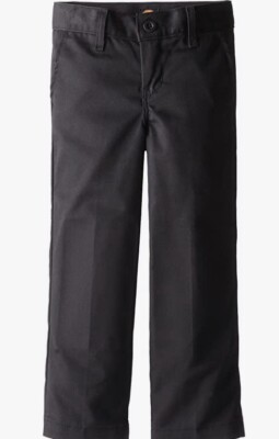 Khaki Big Boys' Flex Waist Slim Stretch Pant, Black, 12 Black, Size 12