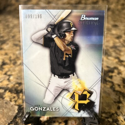 2021 Bowman Sterling Refractor Of Pirates Prospect Nick Gonzales # d To /199!!!