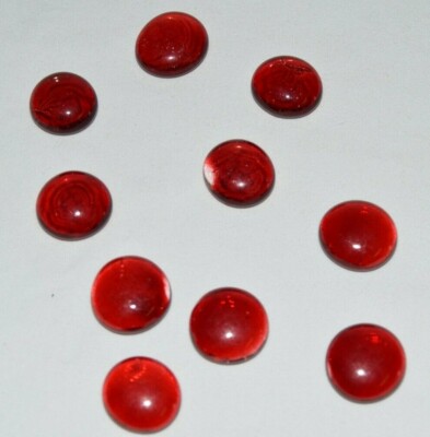 10 RED Markers / Counters / Tokens for MTG, Card or Board Games - Flat bottom