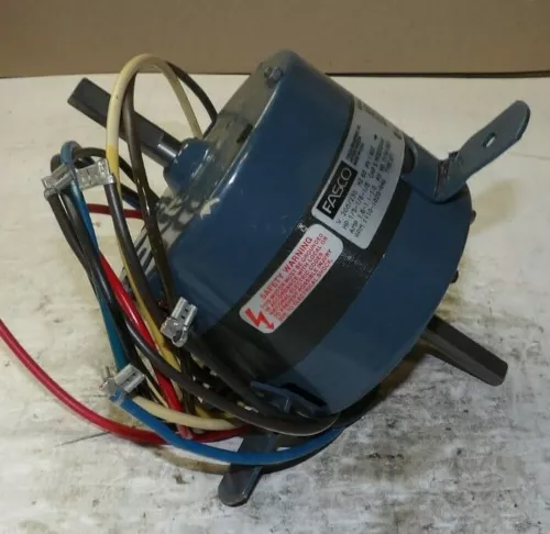 NEW FASCO 1/5 HP 3-SPEED PSC MOTOR 208/230 VAC 1Ø 1110 RPM 42 FRAME CW ROT D1022