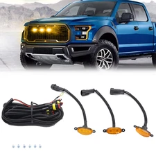 3x Running Light Amber Lens Front Grille LED Light Fit Dodge Ram 1500 2500 3500