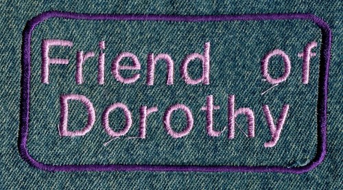 friend of dorothy gay vintage patch power to the people LGBTQ+ battle