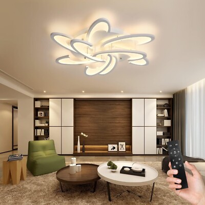 OKES Modern LED Ceiling Light,Flush Mount Ceiling Light Acrylic - Flower Shape