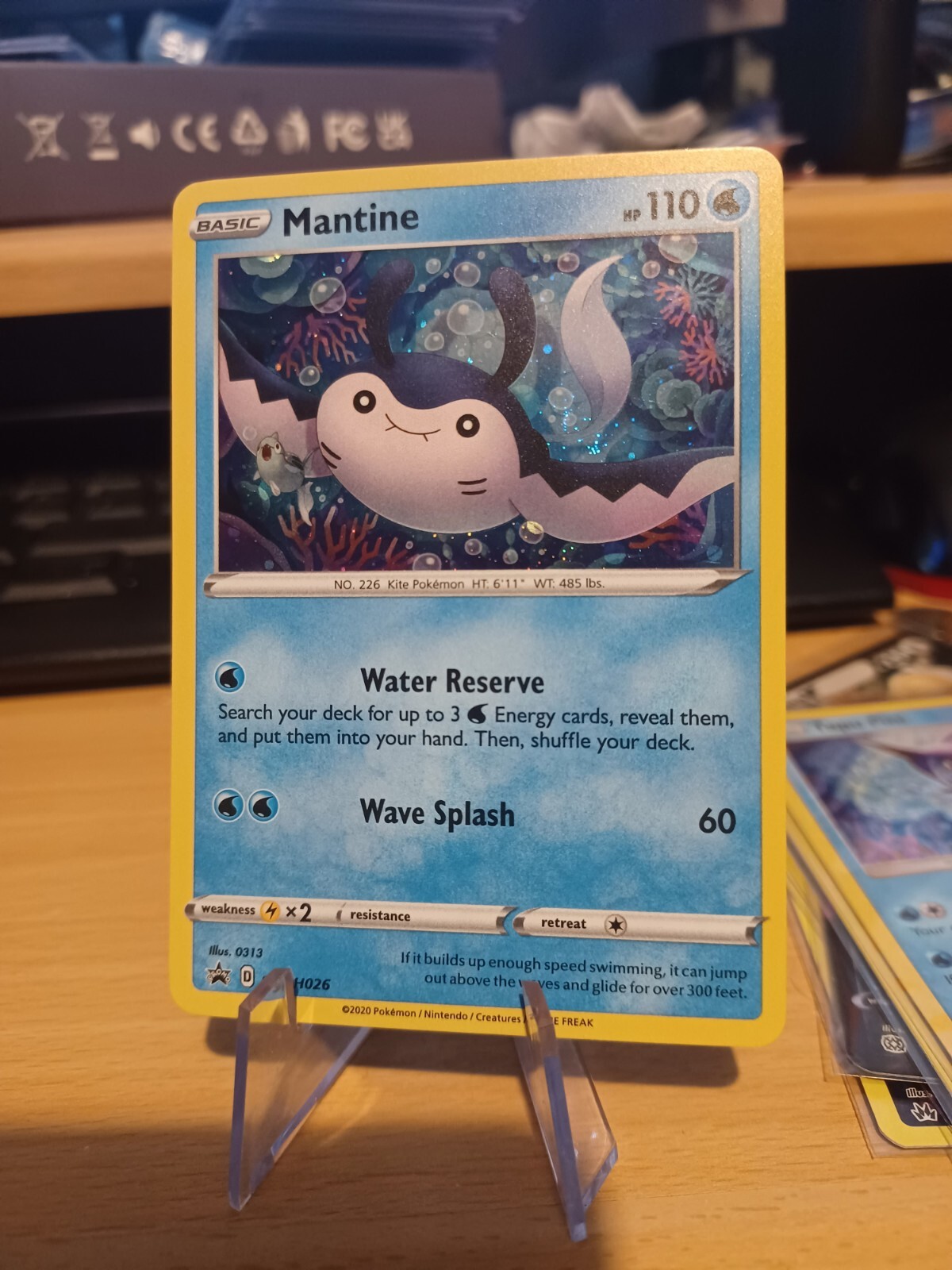 Mantine SWSH026 SWSH Black Star Promo Pokemon Card MINT