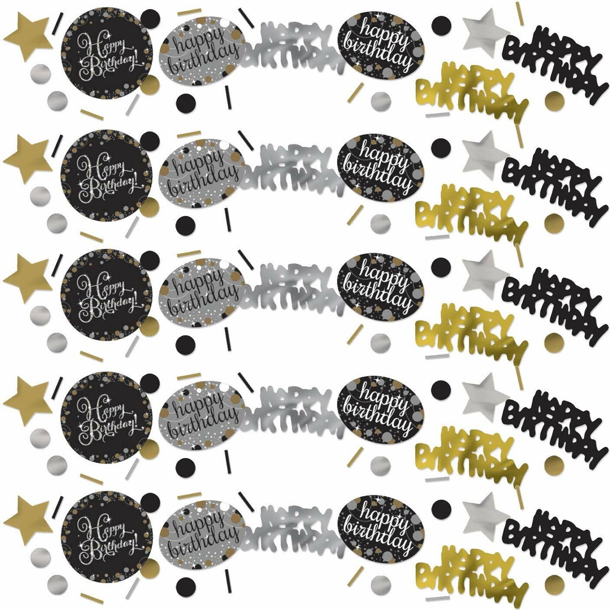 200 Stück Konfetti Geburtstag Tischdeko Grün Gold – Happy Birthday Streudeko Für Partys