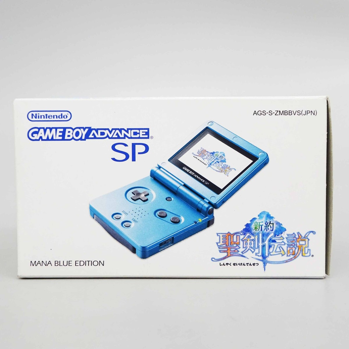 GAME BOY ADVANCE SP Console Sword of Mana Blue Limited Box GBASP