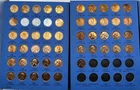 BU - AU Red LINCOLN WHEAT PENNY COMPLETE SET 1941-1958 PDS 71 coin Lot PENNIES