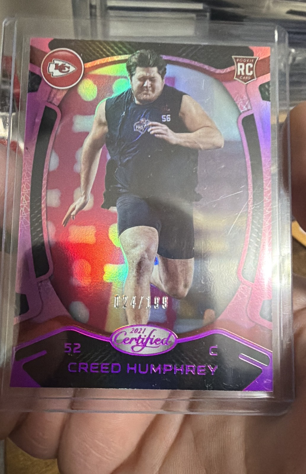 Creed Humphrey Panini Certified #165 Mirror Pink