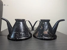 Antique GEM Manufacturing Co. Pittsburgh Railroad Miners Teapot Oil Metal Cans